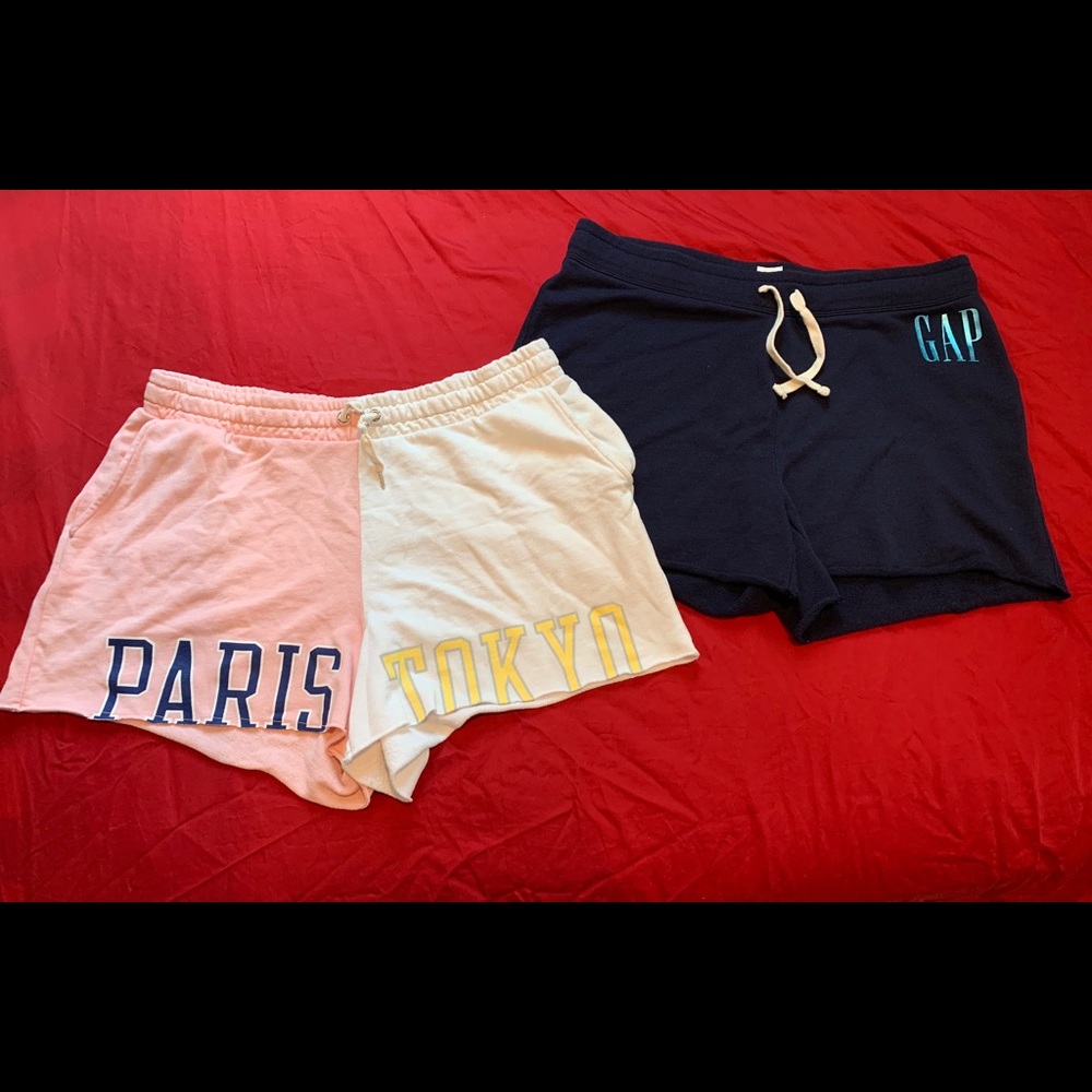 2 GAP terry cloth drawstring shorts